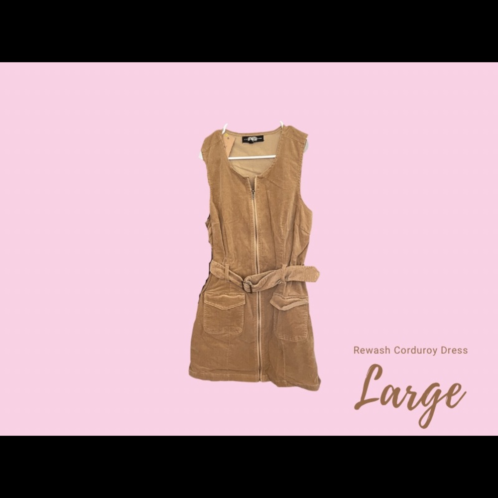 Rewash corduroy dress